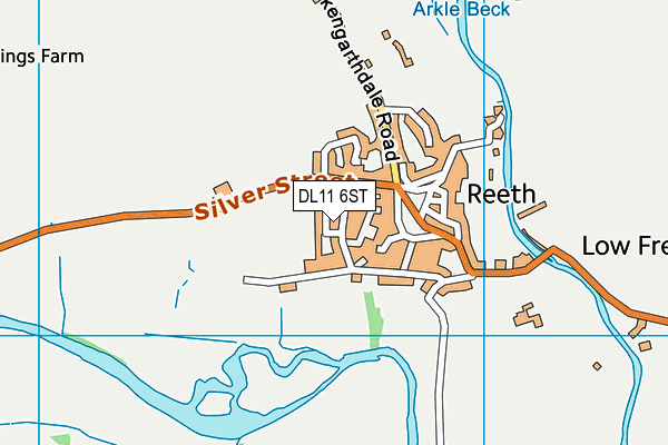 DL11 6ST map - OS VectorMap District (Ordnance Survey)