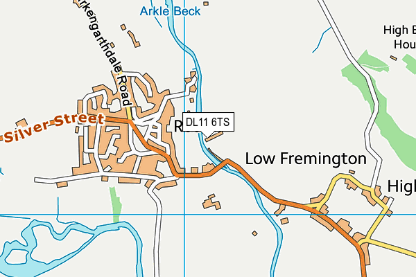 DL11 6TS map - OS VectorMap District (Ordnance Survey)