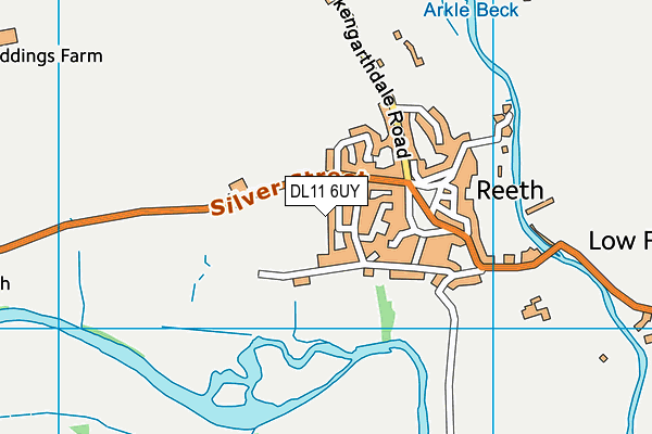 DL11 6UY map - OS VectorMap District (Ordnance Survey)