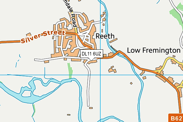 DL11 6UZ map - OS VectorMap District (Ordnance Survey)