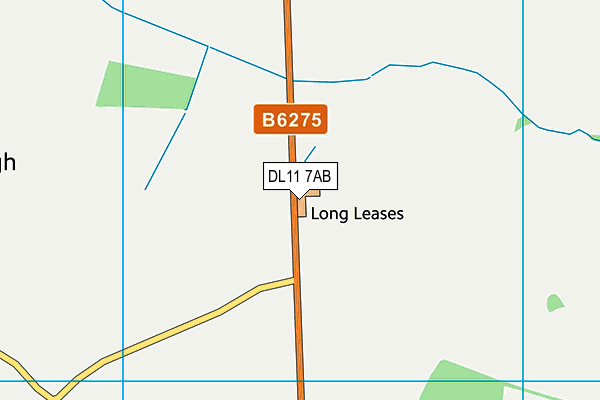 DL11 7AB map - OS VectorMap District (Ordnance Survey)