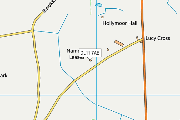 DL11 7AE map - OS VectorMap District (Ordnance Survey)