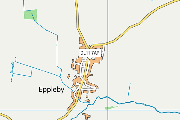 DL11 7AP map - OS VectorMap District (Ordnance Survey)