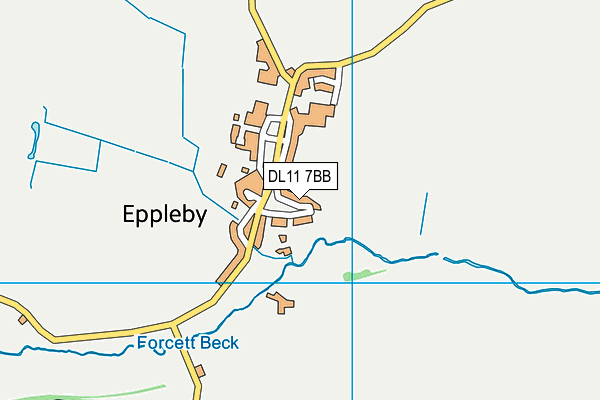 DL11 7BB map - OS VectorMap District (Ordnance Survey)