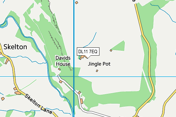 DL11 7EQ map - OS VectorMap District (Ordnance Survey)