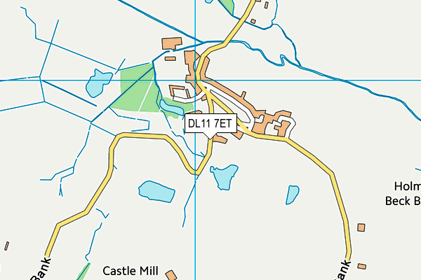 DL11 7ET map - OS VectorMap District (Ordnance Survey)