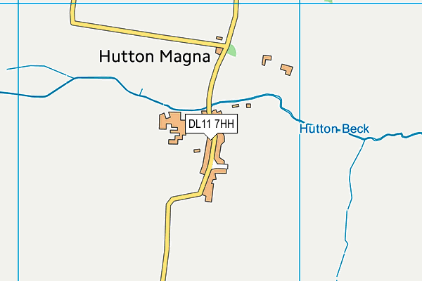 DL11 7HH map - OS VectorMap District (Ordnance Survey)