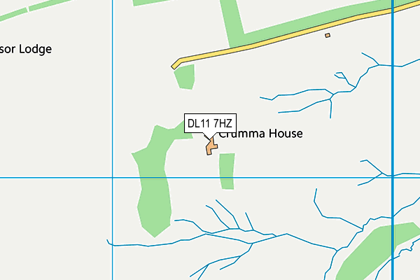 DL11 7HZ map - OS VectorMap District (Ordnance Survey)