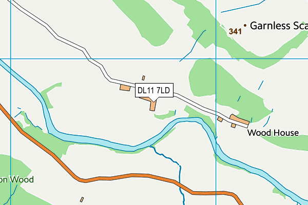 DL11 7LD map - OS VectorMap District (Ordnance Survey)