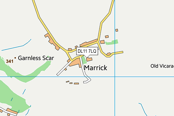 DL11 7LQ map - OS VectorMap District (Ordnance Survey)