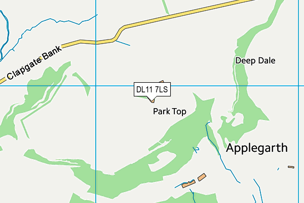 DL11 7LS map - OS VectorMap District (Ordnance Survey)