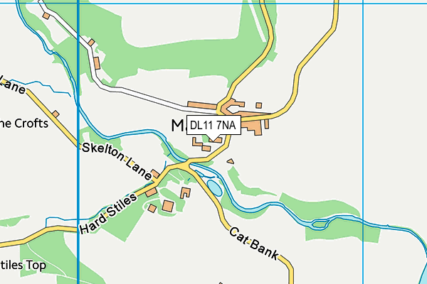 DL11 7NA map - OS VectorMap District (Ordnance Survey)