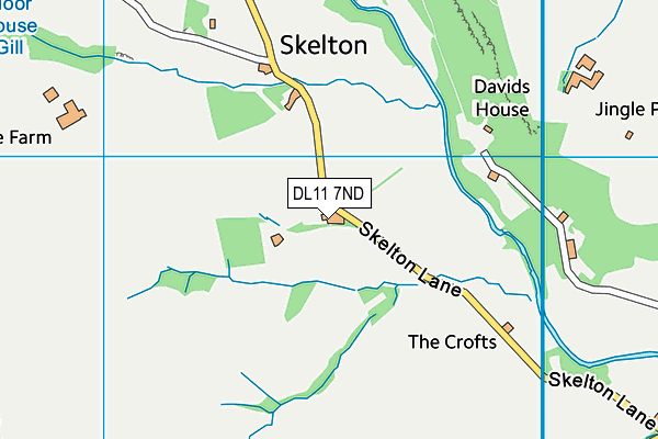 DL11 7ND map - OS VectorMap District (Ordnance Survey)