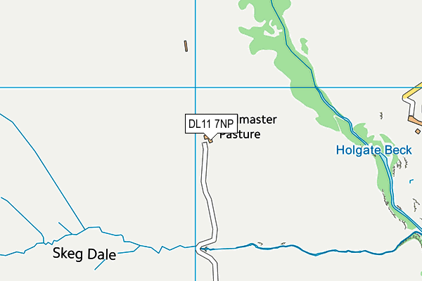 DL11 7NP map - OS VectorMap District (Ordnance Survey)