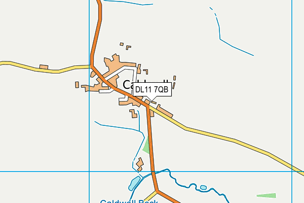 DL11 7QB map - OS VectorMap District (Ordnance Survey)