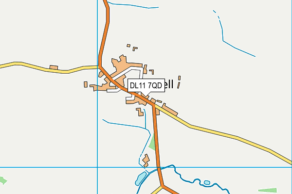 DL11 7QD map - OS VectorMap District (Ordnance Survey)