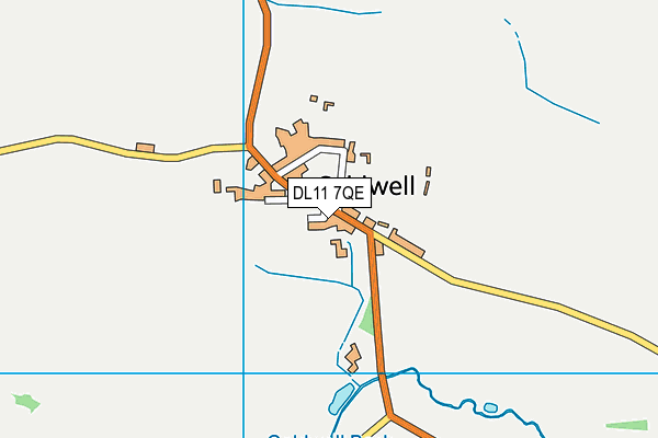 DL11 7QE map - OS VectorMap District (Ordnance Survey)