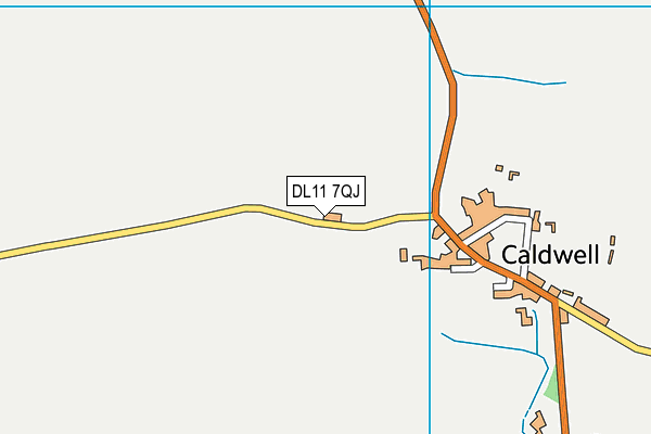 DL11 7QJ map - OS VectorMap District (Ordnance Survey)