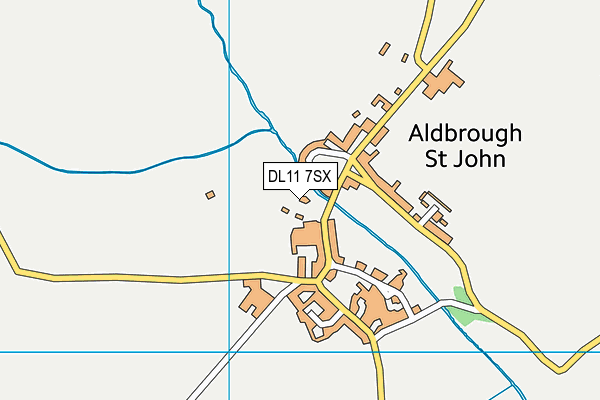 DL11 7SX map - OS VectorMap District (Ordnance Survey)