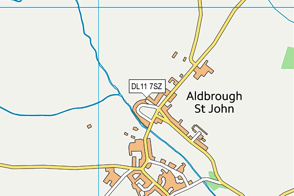 DL11 7SZ map - OS VectorMap District (Ordnance Survey)