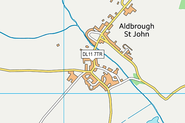 DL11 7TR map - OS VectorMap District (Ordnance Survey)