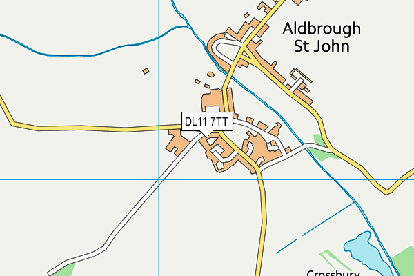 DL11 7TT map - OS VectorMap District (Ordnance Survey)