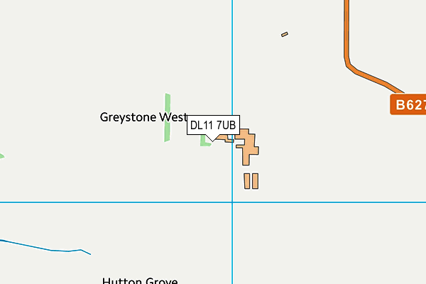 DL11 7UB map - OS VectorMap District (Ordnance Survey)