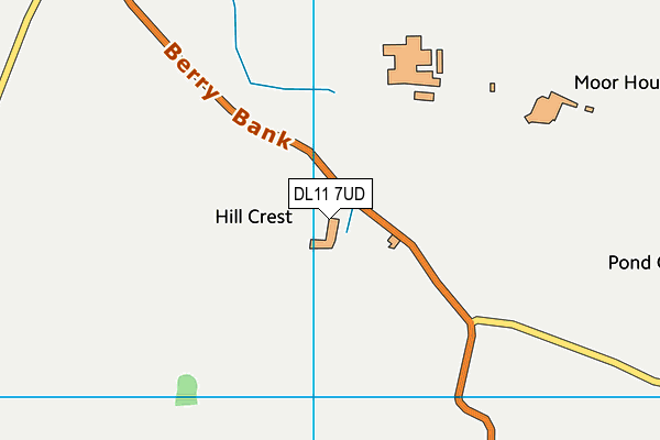 DL11 7UD map - OS VectorMap District (Ordnance Survey)