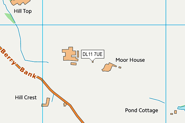 DL11 7UE map - OS VectorMap District (Ordnance Survey)