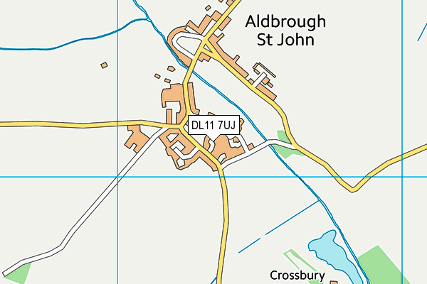 DL11 7UJ map - OS VectorMap District (Ordnance Survey)