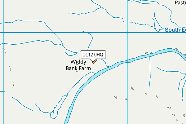 DL12 0HQ map - OS VectorMap District (Ordnance Survey)