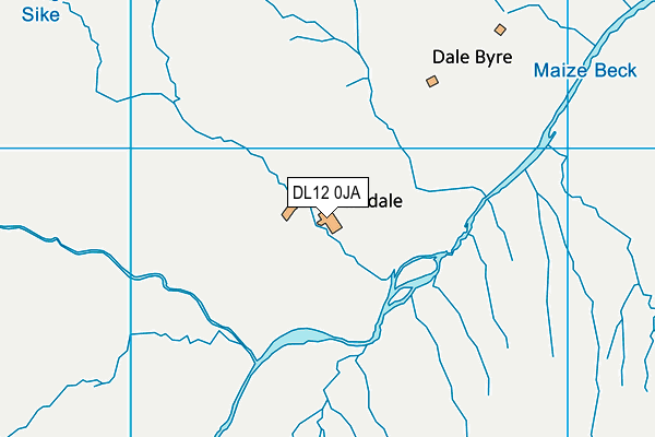 DL12 0JA map - OS VectorMap District (Ordnance Survey)