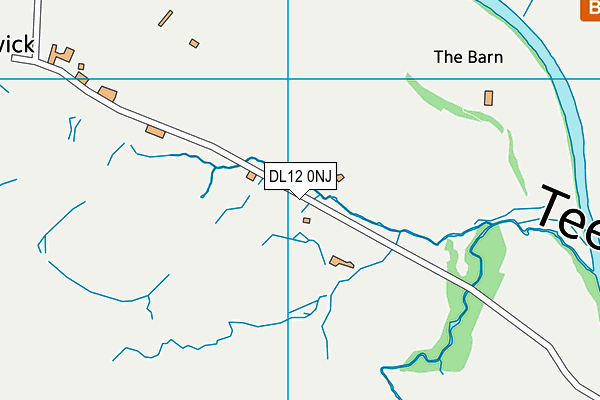 DL12 0NJ map - OS VectorMap District (Ordnance Survey)