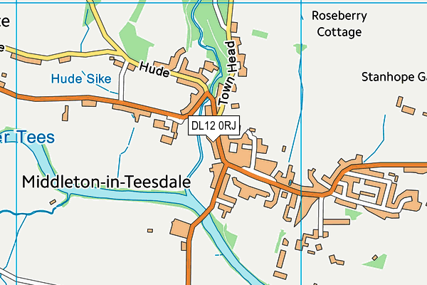 Map of MIDDLETON IN TEESDALE FISH & CHIP SHOP LIMITED at district scale