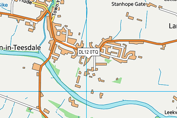 DL12 0TQ map - OS VectorMap District (Ordnance Survey)