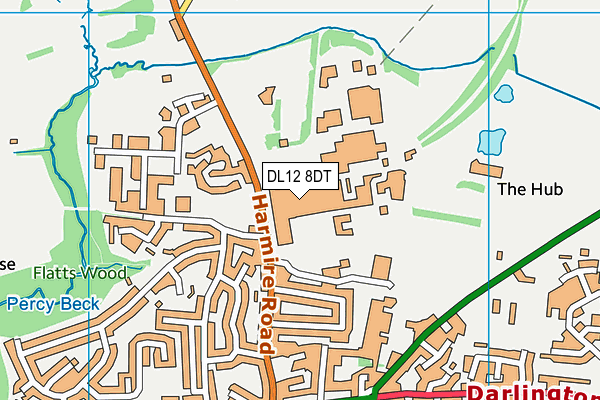 DL12 8DT map - OS VectorMap District (Ordnance Survey)