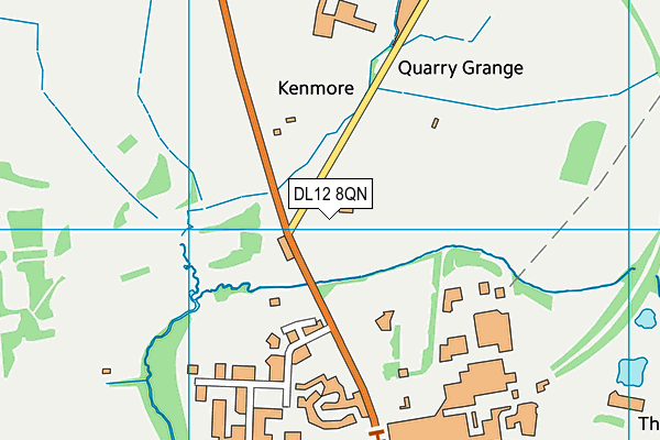 DL12 8QN map - OS VectorMap District (Ordnance Survey)