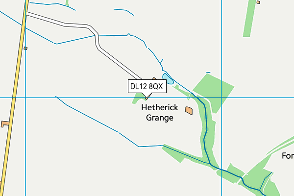 DL12 8QX map - OS VectorMap District (Ordnance Survey)