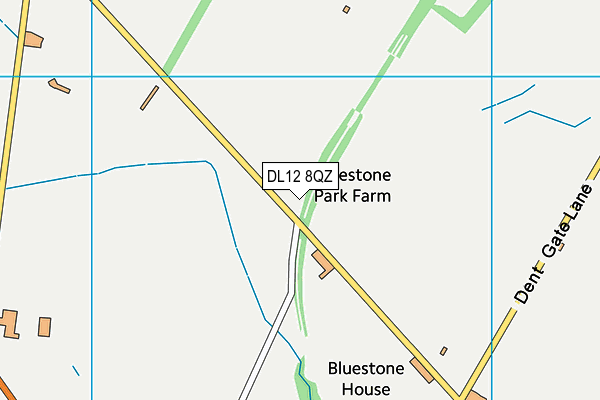 DL12 8QZ map - OS VectorMap District (Ordnance Survey)