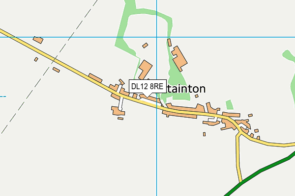 DL12 8RE map - OS VectorMap District (Ordnance Survey)