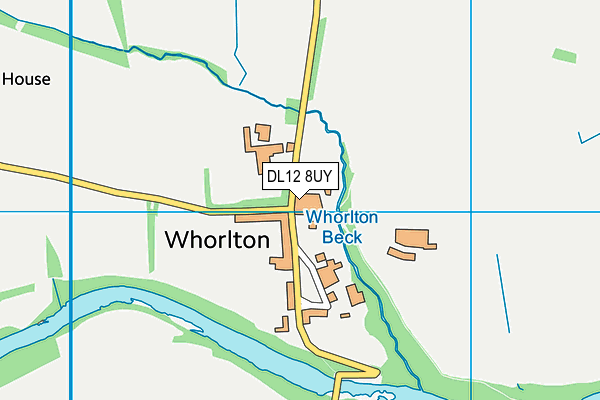 DL12 8UY map - OS VectorMap District (Ordnance Survey)