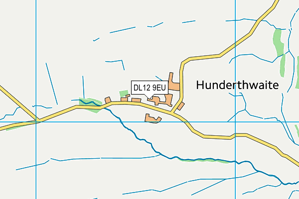 DL12 9EU map - OS VectorMap District (Ordnance Survey)