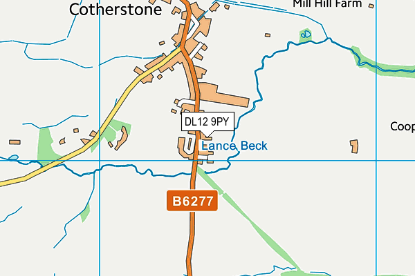 DL12 9PY map - OS VectorMap District (Ordnance Survey)