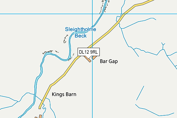 DL12 9RL map - OS VectorMap District (Ordnance Survey)