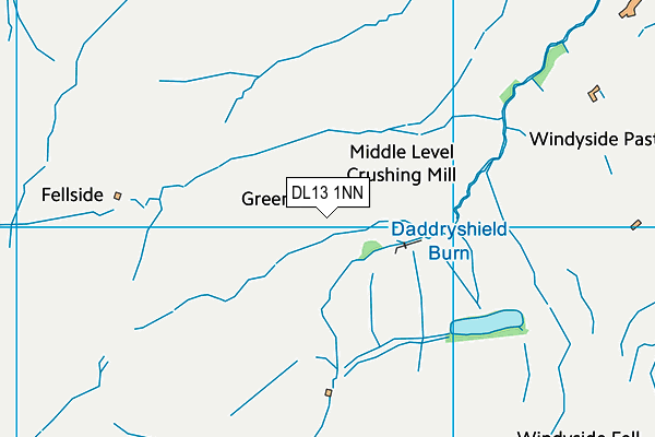 DL13 1NN map - OS VectorMap District (Ordnance Survey)