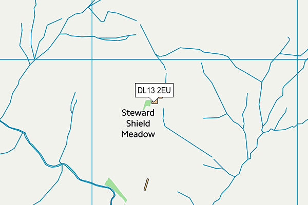 DL13 2EU map - OS VectorMap District (Ordnance Survey)