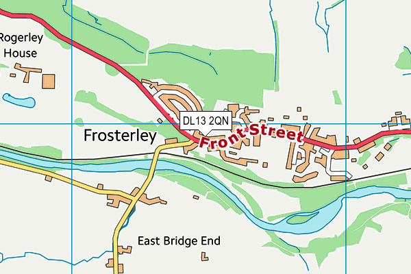 DL13 2QN map - OS VectorMap District (Ordnance Survey)