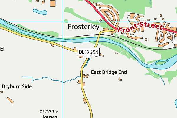 Frosterley Primary School map (DL13 2SN) - OS VectorMap District (Ordnance Survey)