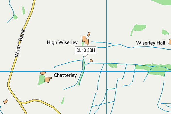 DL13 3BH map - OS VectorMap District (Ordnance Survey)