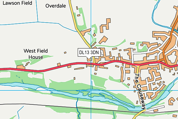 Wolsingham School map (DL13 3DN) - OS VectorMap District (Ordnance Survey)